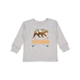 thumbnail image 1 of Inktastic Wyoming Vacation Bear Silhouette Boys or Girls Long Sleeve Toddler T-Shirt, 1 of 5