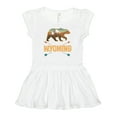 thumbnail image 1 of Inktastic Wyoming Vacation Bear Silhouette Girls Baby Dress, 1 of 5
