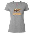 thumbnail image 1 of Inktastic Wyoming Vacation Bear Silhouette Women's T-Shirt, 1 of 5
