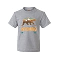 thumbnail image 1 of Inktastic Wyoming Vacation Bear Silhouette Youth T-Shirt, 1 of 5