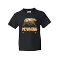 thumbnail image 1 of Inktastic Wyoming Vacation Bear Silhouette Youth T-Shirt, 1 of 5