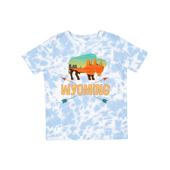 Inktastic Wyoming Vacation Buffalo Silhouette Boys or Girls Toddler T-Shirt