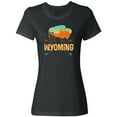 thumbnail image 1 of Inktastic Wyoming Vacation Buffalo Silhouette Women's T-Shirt, 1 of 5
