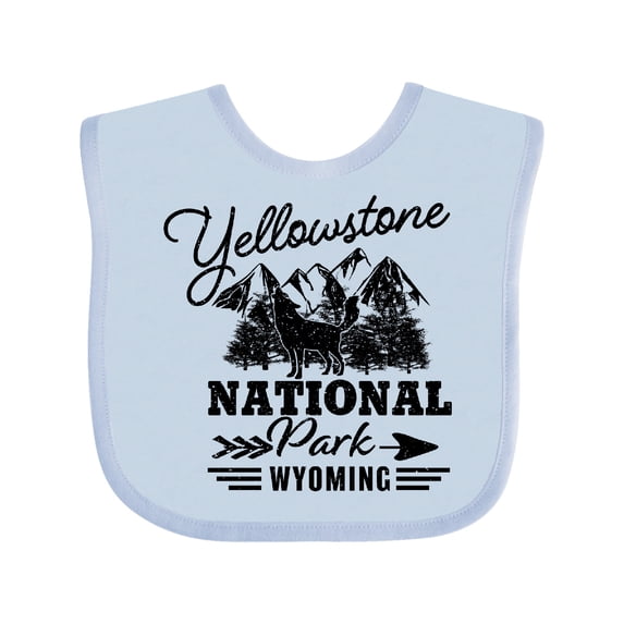 Inktastic Wyoming Yellowstone National Park Boys or Girls Baby Bib
