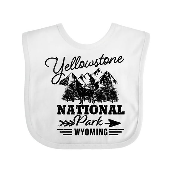 Inktastic Wyoming Yellowstone National Park Boys or Girls Baby Bib