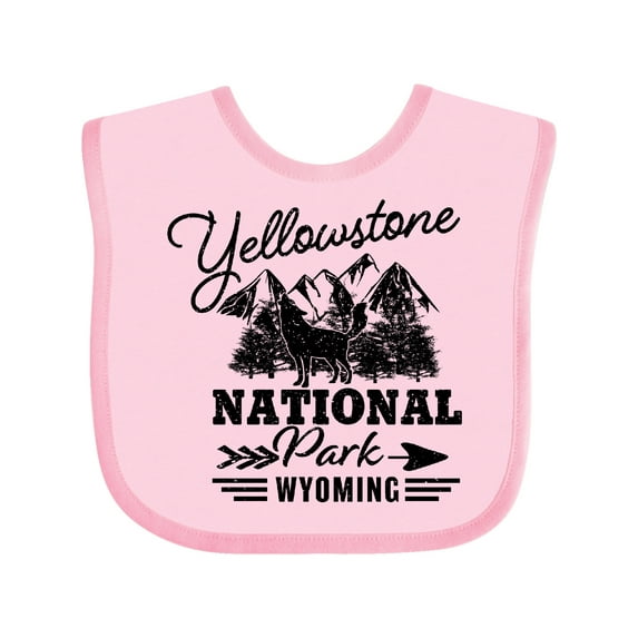Inktastic Wyoming Yellowstone National Park Boys or Girls Baby Bib