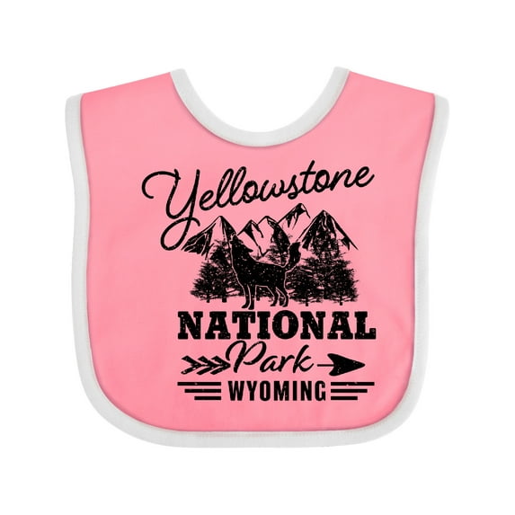 Inktastic Wyoming Yellowstone National Park Boys or Girls Baby Bib