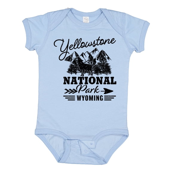 Inktastic Wyoming Yellowstone National Park Boys or Girls Baby Bodysuit