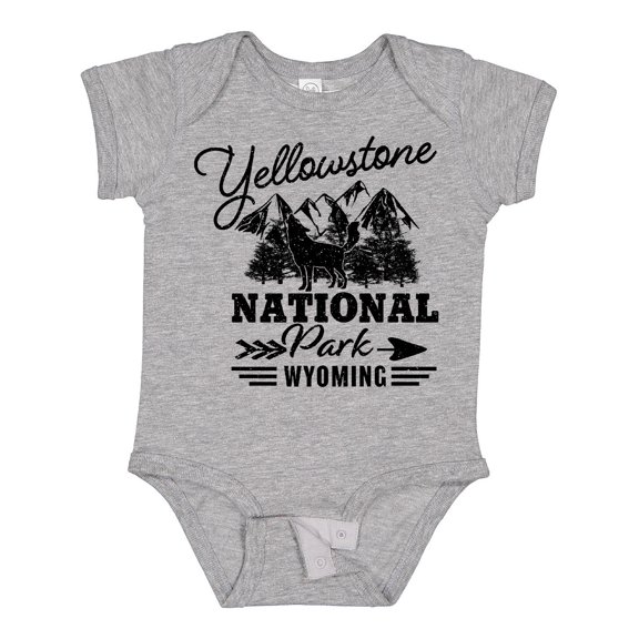 Inktastic Wyoming Yellowstone National Park Boys or Girls Baby Bodysuit