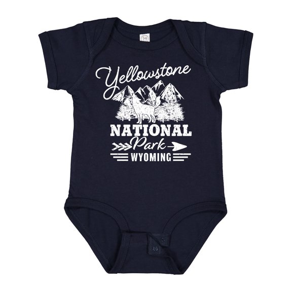 Inktastic Wyoming Yellowstone National Park Boys or Girls Baby Bodysuit