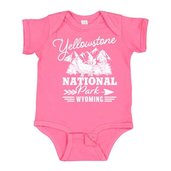 Inktastic Wyoming Yellowstone National Park Boys or Girls Baby Bodysuit