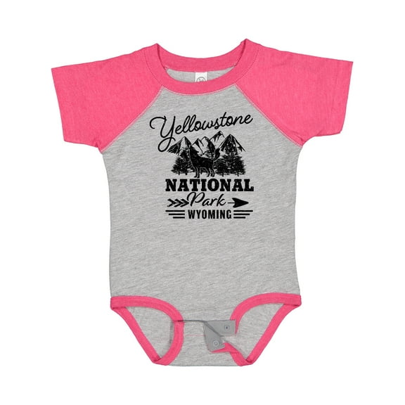 Inktastic Wyoming Yellowstone National Park Boys or Girls Baby Bodysuit