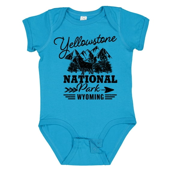 Inktastic Wyoming Yellowstone National Park Boys or Girls Baby Bodysuit