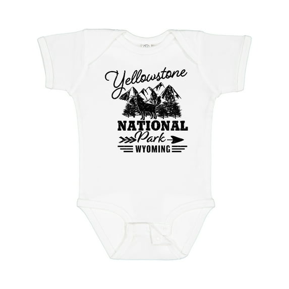 Inktastic Wyoming Yellowstone National Park Boys or Girls Baby Bodysuit