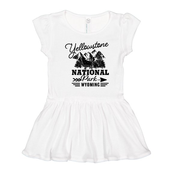 Inktastic Wyoming Yellowstone National Park Girls Toddler Dress