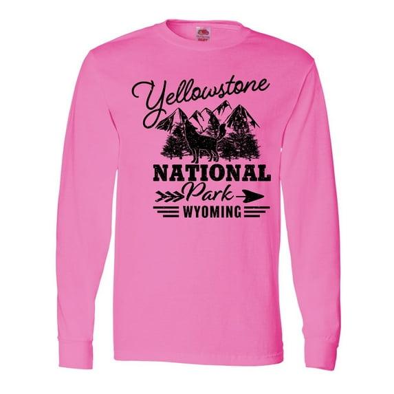 Inktastic Wyoming Yellowstone National Park Long Sleeve T-Shirt