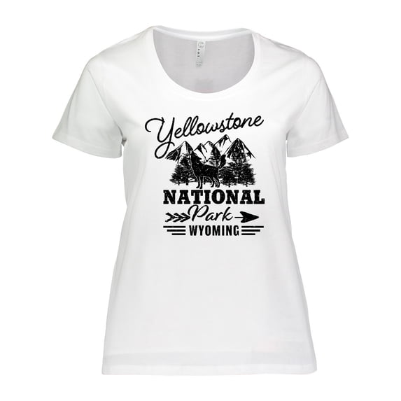 Inktastic Wyoming Yellowstone National Park Women's Plus Size T-Shirt