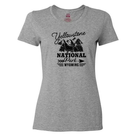 Inktastic Wyoming Yellowstone National Park Women's T-Shirt
