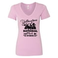 thumbnail image 1 of Inktastic Wyoming Yellowstone National Park Women's V-Neck T-Shirt, 1 of 5
