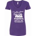 thumbnail image 1 of Inktastic Wyoming Yellowstone National Park Women's V-Neck T-Shirt, 1 of 5