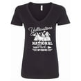 thumbnail image 1 of Inktastic Wyoming Yellowstone National Park Women's V-Neck T-Shirt, 1 of 5