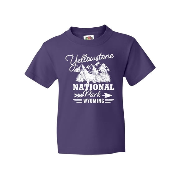Inktastic Wyoming Yellowstone National Park Youth T-Shirt