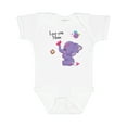 thumbnail image 1 of Inktastic Yara Happy Mothers Day Purple Elephant and Bee Gorgeous Girls Baby Bodysuit, 1 of 5