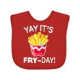 thumbnail image 1 of Inktastic Yay Its Fry Day with Cute French Fries Boys or Girls Baby Bib, 1 of 4