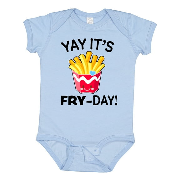Inktastic Yay Its Fry Day with Cute French Fries Boys or Girls Baby Bodysuit
