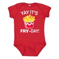 thumbnail image 1 of Inktastic Yay Its Fry Day with Cute French Fries Boys or Girls Baby Bodysuit, 1 of 5