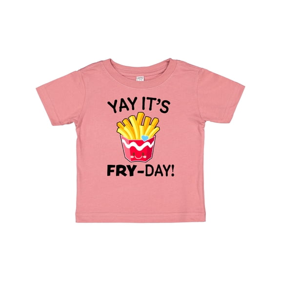 Inktastic Yay Its Fry Day with Cute French Fries Boys or Girls Baby T-Shirt