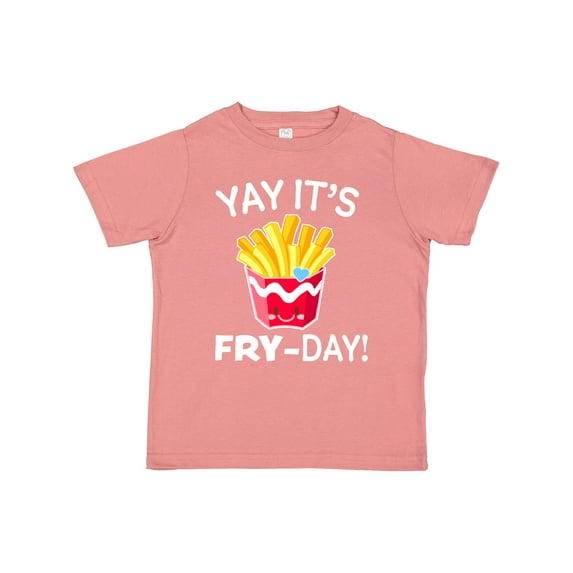 Inktastic Yay Its Fry Day with Cute French Fries Boys or Girls Toddler T-Shirt