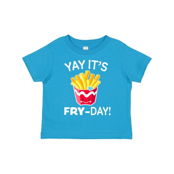 Inktastic Yay Its Fry Day with Cute French Fries Boys or Girls Toddler T-Shirt