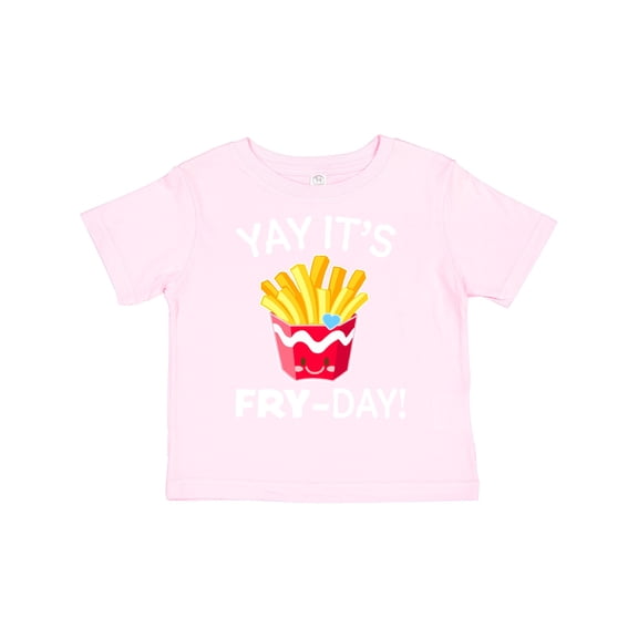 Inktastic Yay Its Fry Day with Cute French Fries Boys or Girls Toddler T-Shirt