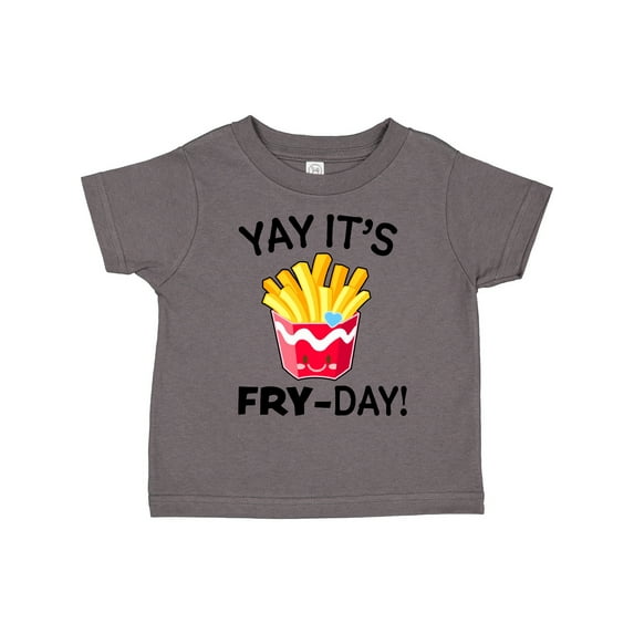 Inktastic Yay Its Fry Day with Cute French Fries Boys or Girls Toddler T-Shirt