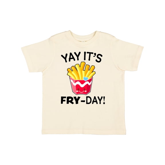 Inktastic Yay Its Fry Day with Cute French Fries Boys or Girls Toddler T-Shirt