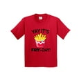 thumbnail image 1 of Inktastic Yay Its Fry Day with Cute French Fries Youth T-Shirt, 1 of 5