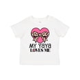 thumbnail image 1 of Inktastic Yaya Loves Me Girls Valentine Grandchild Girls Toddler T-Shirt, 1 of 5