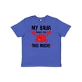 thumbnail image 1 of Inktastic Yaya Loves Me Grandson Gift Youth T-Shirt, 1 of 5