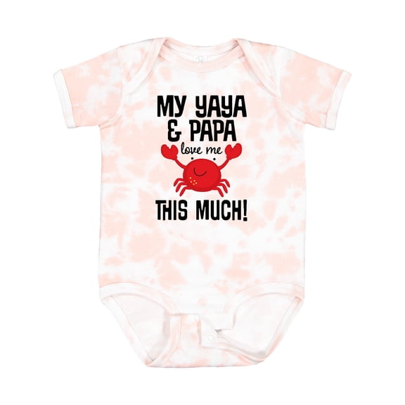 Inktastic Yaya and Papa Love Me Grandchild Boys or Girls Baby Bodysuit