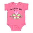 thumbnail image 1 of Inktastic Yaya's Girl Heart Flowers Girls Baby Bodysuit, 1 of 5