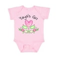 thumbnail image 1 of Inktastic Yaya's Girl Heart Flowers Girls Baby Bodysuit, 1 of 5