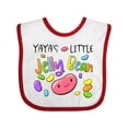 thumbnail image 1 of Inktastic Yaya's Little Jellybean Cute Easter Candy Boys or Girls Baby Bib, 1 of 4