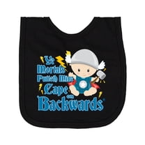 Inktastic Ye Mortals Putteth Mine Cape on Backwards® Newborn Bib