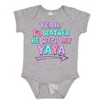 thumbnail image 1 of Inktastic Yeah I'd Rather Be with My Yaya in Pink Blue and Purple Boys or Girls Baby Bodysuit, 1 of 5