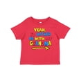 thumbnail image 1 of Inktastic Yeah I'd Rather be with My Grandma in Red Yellow and Blue Boys or Girls Baby T-Shirt, 1 of 5