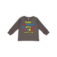 thumbnail image 1 of Inktastic Yeah I'd Rather Be with My Nana in Red Yellow and Blue Boys or Girls Long Sleeve Toddler T-Shirt, 1 of 5