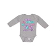 thumbnail image 1 of Inktastic Yeah I'd Rather be with My Yaya in Pink Blue and Purple Boys or Girls Long Sleeve Baby Bodysuit, 1 of 5