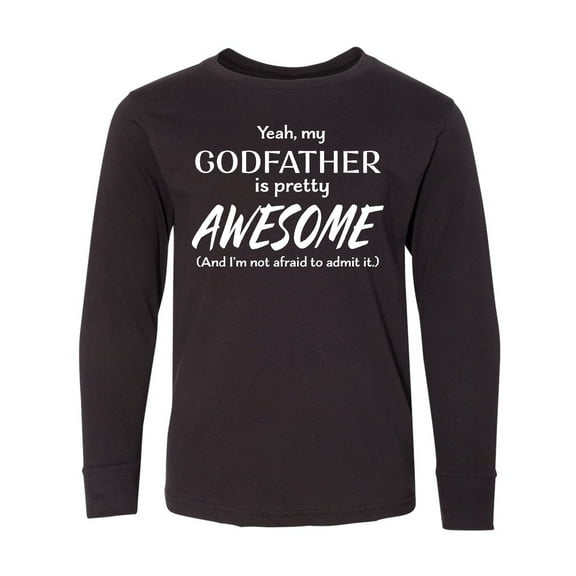 Inktastic Yeah My Godfather is Pretty Awesome Long Sleeve Youth T-Shirt
