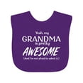 thumbnail image 1 of Inktastic Yeah My Grandma is Pretty Awesome Boys or Girls Baby Bib, 1 of 4